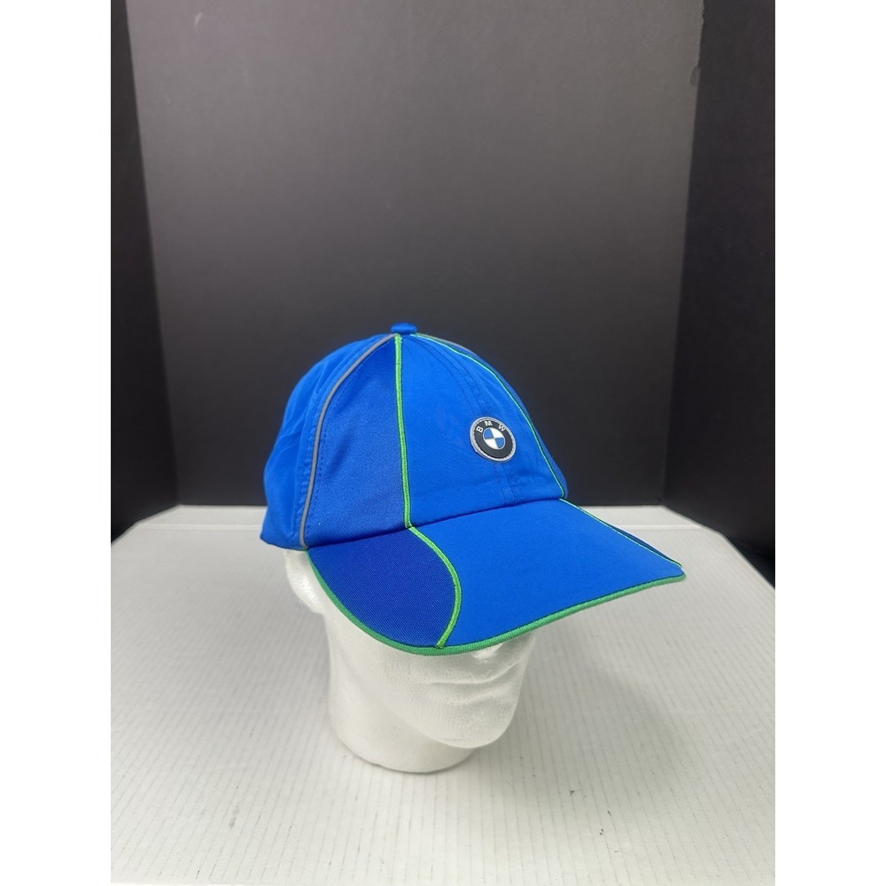 BMW Athletics Hat Cap Adjustable Strap Tennis Golf Running Hat - Blue